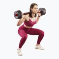 Set de gantere cu conexiune la halteră HMS SGP20 20 kg negru/roșu 6