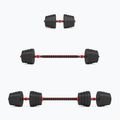 Set de gantere cu conexiune la halteră HMS SGP30 30 kg negru/roșu 2