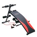 Bancă înclinată de exerciții + accesorii HMS L8355, negru, 17-53-100