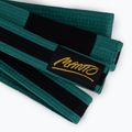 Centura BJJ pentru copii MANTO Tag verde cu bară neagră MNA867_GRN/BLK_M2 3