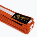 Centură BJJ pentru copii MANTO Tag portocaliu cu bară albă MNA867_ORG/WHT_M1