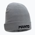 Căciulă de iarnă MANTO Logotype 21, gri, MNC465_MEL_9UN