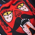 Pantaloni scurți de antrenament pentru bărbați MANTO Diablo negru-portocaliu MNS507_BLK 6