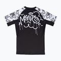 Rashguard pentru bărbați MANTO Debza alb/negru 2