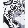 Rashguard pentru bărbați MANTO Debza alb/negru 3