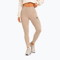 Colanți de antrenament pentru femei Octagon Legion Ribber beige