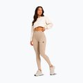 Colanți de antrenament pentru femei Octagon Legion Ribber beige 6