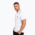 Tricou polo pentru bărbați Octagon Legion Tipped Small Logo 3D Polo white 3