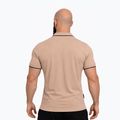 Tricou polo pentru bărbați Octagon Legion Tipped Small Logo 3D Polo beige 2