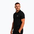 Tricou polo pentru bărbați Octagon Legion Small Logo 3D Polo black/white 3