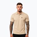 Tricou polo pentru bărbați Octagon Legion Small Logo 3D Polo beige