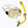 AQUA-SPEED Enzo + Evo set snorkel pentru copii galben 604