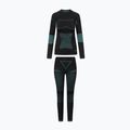 Set de lenjerie termică pentru femei Viking Ilsa black/turquoise