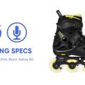 Patine pentru bărbați Powerslide Imperial One 80 negru/galben 908376 16