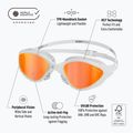 Ochelari de înot BuddySwim OzeanX Mirror white / orange 7