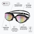 Ochelari de înot BuddySwim OzeanX Mirror black / iridium 4