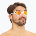 Ochelari de înot BuddySwim OzeanX Mirror white / orange 2