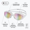 Ochelari de înot BuddySwim OzeanX Mirror white / iridium 4