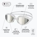 Ochelari de înot BuddySwim OzeanX Mirror white / silver 7