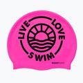 Cască de înot BuddySwim LLS2 Silicone pink