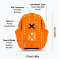 Labe de înot BuddySwim Power Paddle orange 2