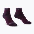 Șosete de trekking pentru femei Bridgedale Hike Midweight Performance Ankle dark purple