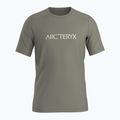 Tricou pentru bărbați Arc'teryx Ionia Merino Wool Arc'Word Logo forage 6