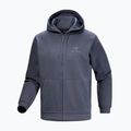 Bluză polar de trekking pentru bărbați Arcteryx Emblem Fleece Full-Zip Hoody dark stratus 6