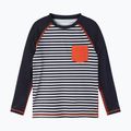 Reima Kroolaus tricou de înot pentru copii negru și alb 5200150B-9991
