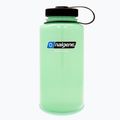Sticlă turistică Nalgene Wide Mouth 1000 ml glow green