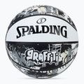 Minge de baschet Spalding Graffiti biały mărimea 7
