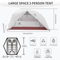 Cort de trekking pentru 2 persoane  Naturehike Star River 2 forest green 5