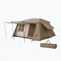 Cort de camping 4-persoane Naturehike Village 13 Ridge Ultimate Edition brown/ti black