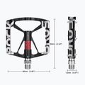 Pedale pentru biciletă Rockbros 37213071001 black/white 3