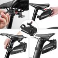 Geantă de bicicletă sub șa Rockbros C28BK Bike Saddle Bag black 3