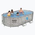 Piscină de exterior Bestway Power Steel Swim Vista Series Oval Pool Set 427x250 cm gri 5