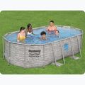 Piscină de exterior Bestway Power Steel Swim Vista Series Oval Pool Set 427x250 cm gri 14