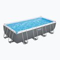 Piscină de exterior Bestway Power Steel Rectangular Pool Set 56465N 549 x 274 cm gri închis 3