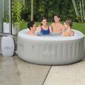 Bestway Lay-Z-Spa Piscină gonflabilă cu jacuzzi Tahiti alb 60007 4