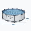 Piscină de exterior Bestway Steel Pro Max Pool Set 366 x 100 cm gri 5