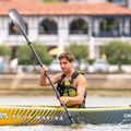 Caiac gonflabil de înaltă presiune 1 persoană 12'4 'AquaMarina Tomahawk gri Air-K 375 11