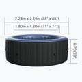 Jacuzzi pentru 8-persoane MSpa Comfort Bergen  gri antracit 12