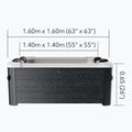 Jacuzzi pentru 6-persoane MSpa Frame Oslo gri răcoros 18