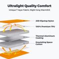 Saltea gonflabilă Flextail Zero R05 Mummy orange 3