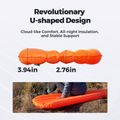 Saltea gonflabilă Flextail Zero R05 Mummy orange 7