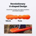 Saltea gonflabilă Flextail Zero R05 Mummy orange 8