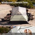 Cort de trekking 2-persoane Naturehike Mongar Pro 2 20D light grey 2