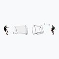 Poartă de fotbal cu rebounder QuickPlay Kickster Academy Combo 240 x 150 cm albă QP0535