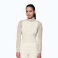 Bluză termoactivă pentru femei Devold Duo Active Merino 205 Zip Neck raw white