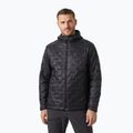 Geacă hibridă pentru bărbați Helly Hansen Lifaloft Hooded Insulator black matte